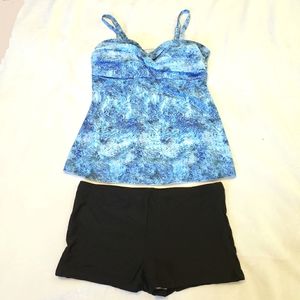 NWOT 2-Piece Bathing Suit Shorts and Tank sz XXL